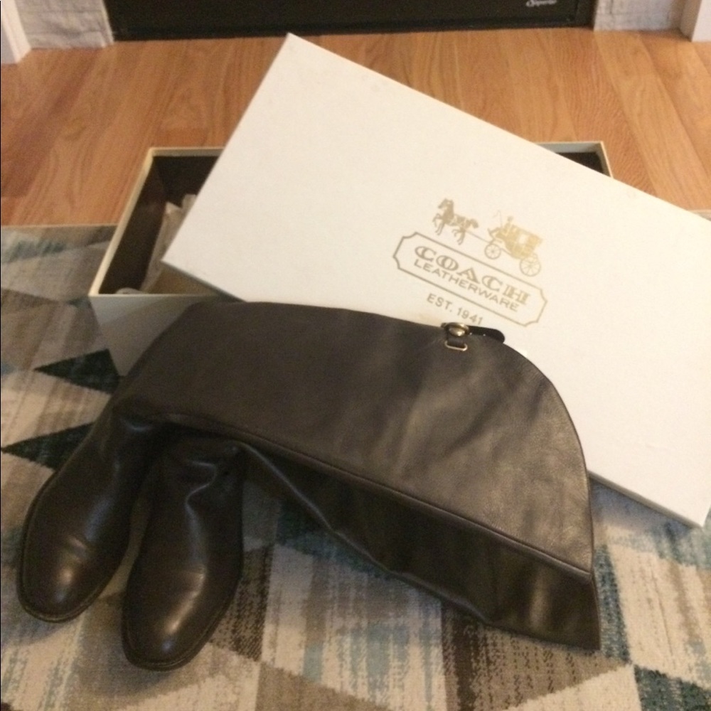 COACH Cheyenne soft calf boots in chestnut